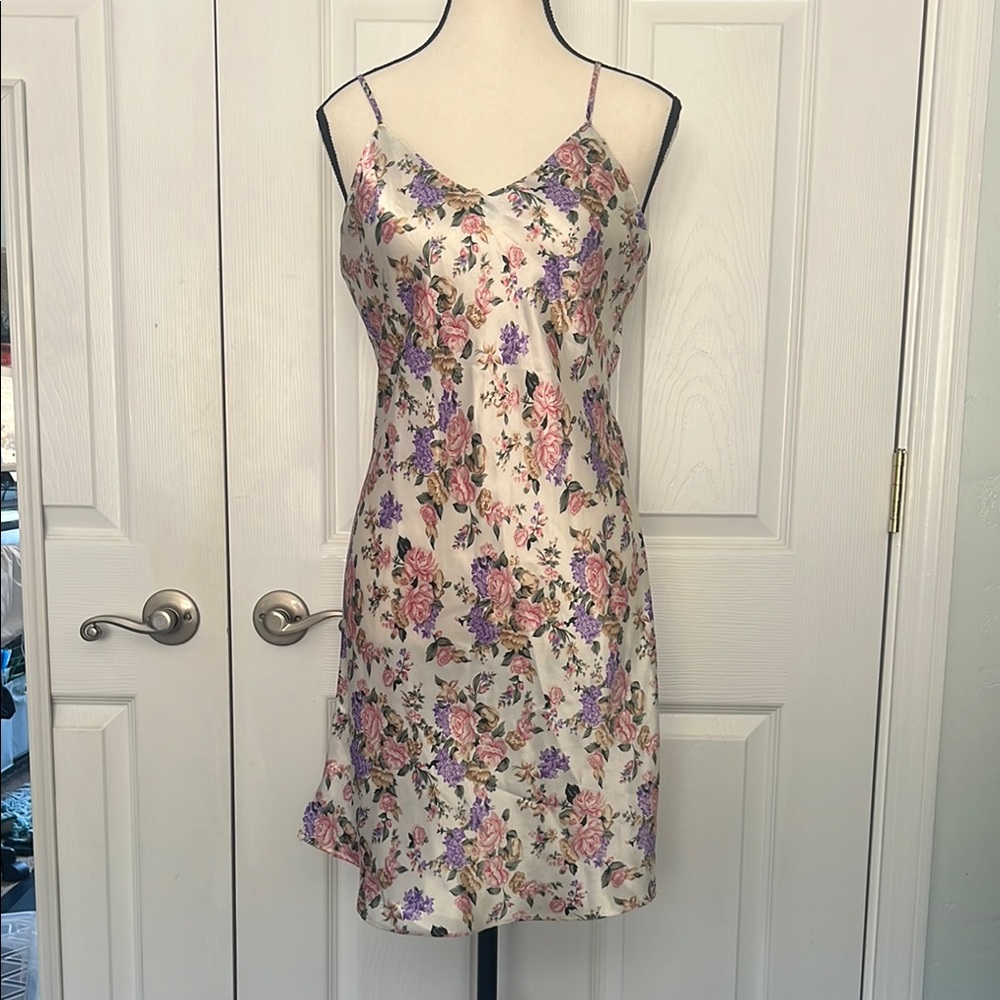 Erika Taylor Intimates Floral Satin Slip